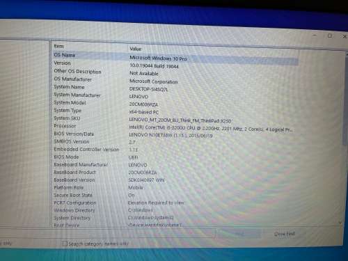 Lenovo ThinkPad X250 i5-5200U 8GB RAM 240GB SSD