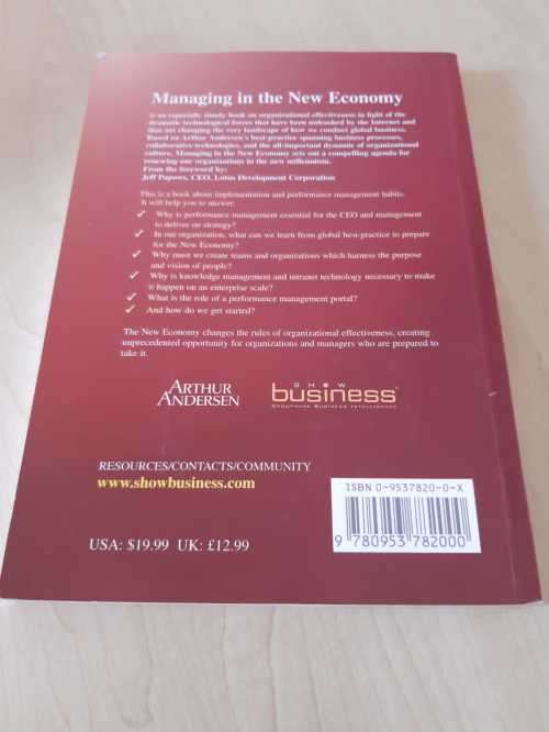 Managing in the new Economy - Andre de Waal