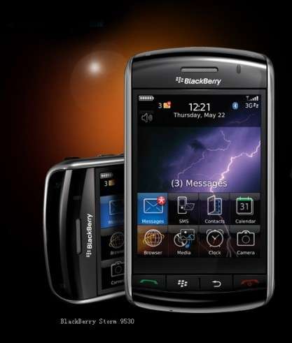 Blackberry 9530 Storm Unlocked phone Touch Screen+Free gift 8GB Memory Card+screen protector