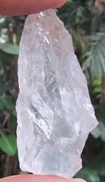 Natural Raw white Quartz gemstone crystal. 57mm x 25mm