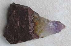 Amethyst crystal point. Raw gemstone. 80mm