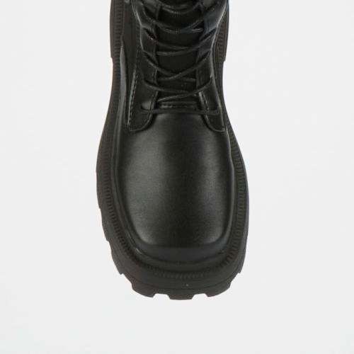 PLUM Nolta Lace Up Knee High Boot Black