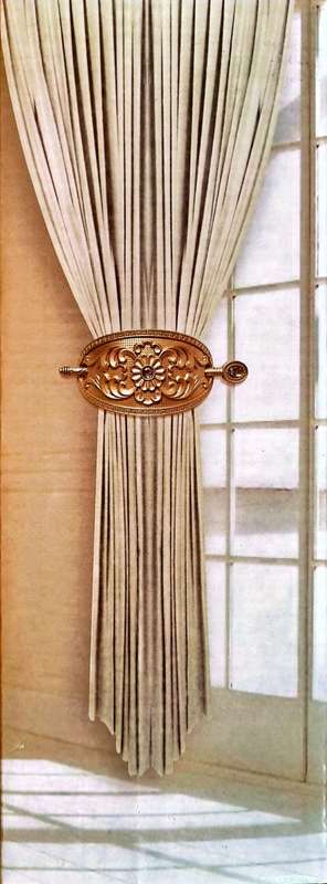 curtain tiebacks - silver