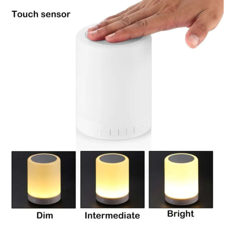 Bluetooth Speaker With Night Light Lamp