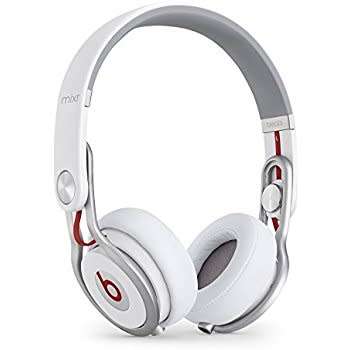 Beats Mixr Headphones with Box + Accessories (White) for Apple iPhone+Samsung+LG+Huawei