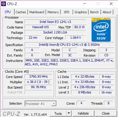 GAMING/WORKSTATION Mini-ITX PC/Xeon=i7 4 Cores 8 Threads + 8GB RAM + 250GB SSD + 2TB HDD + 80+PSU