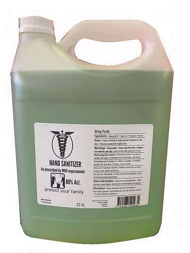 Hand Sanitizer Liquid 2 x 5L | FREE SHIPPING