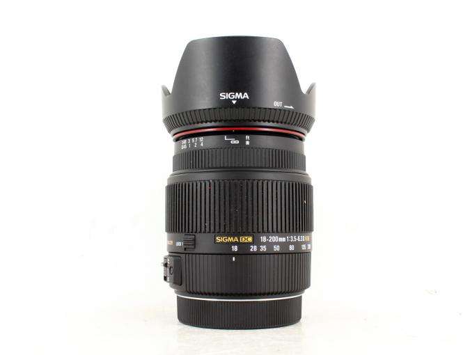 Sigma 18-200mm F3.5-6.3 II DC lens with OS (Canon Mount)