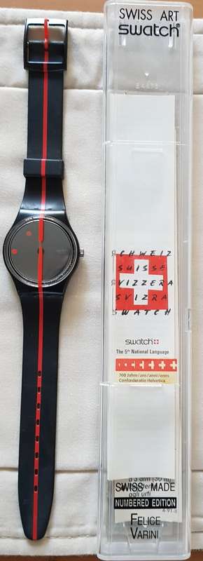 Vintage 1991 Swatch GZ119 Swiss Art Limited Edition