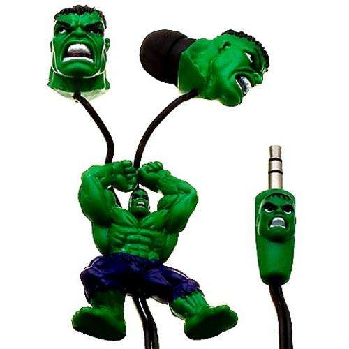 Great Quality Original Hulk Earphones. DC Comics Earphones. Compatible with Iphone/Ipod/Ipad