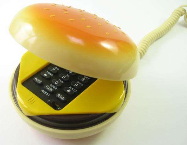 Novelty Working Hamburger Phone