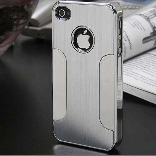 I Phone 4/4s/4Gs Brushed steel look cover