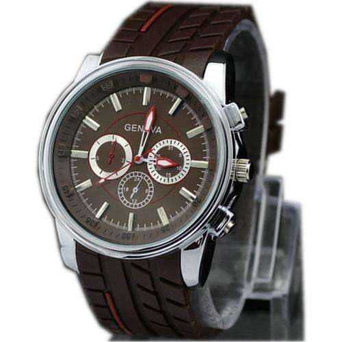 Geneva Men's Sport Watch in Brown
