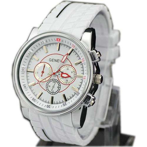 Geneva Men's Sport Watch in White