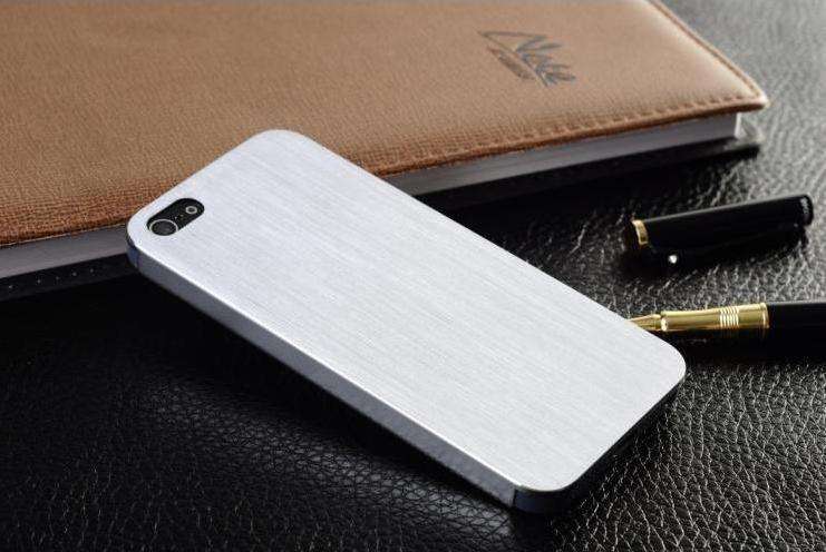I Phone 5/5s/5Gs Brushed steel look cover