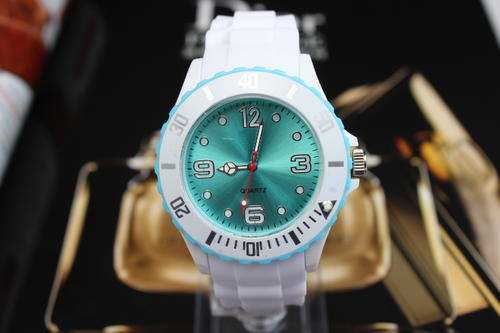 Ice style Silicone Watch in Light Blue