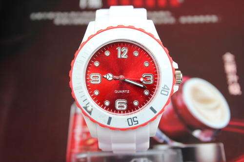 Ice style Silicone Watch in Red