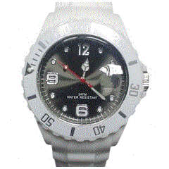 Ice style Watch with Grey Face