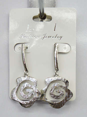 Imitation Silver flower Earring