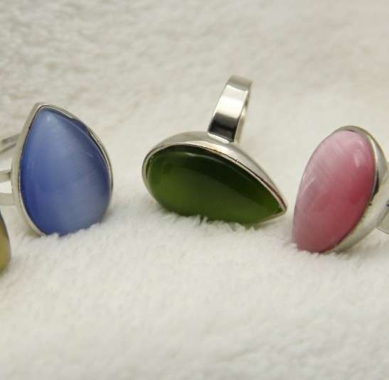 Opal Imitation Ring in Blue