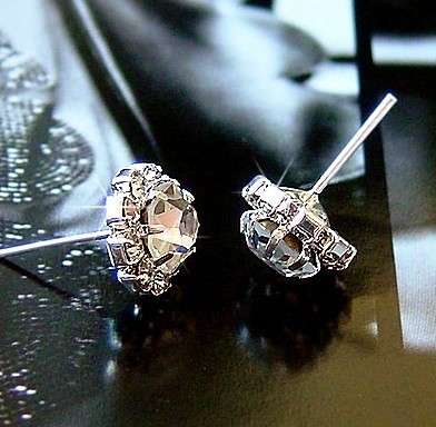 Round multiple Crystal Earrings