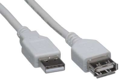 USB A to A Female extension cable, 5M