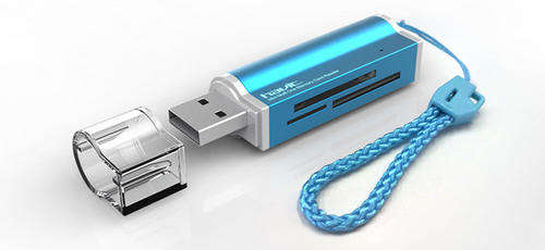 4 SLOT COMPACT USB CARDREADER BLK HAVIT