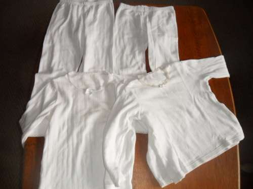 2 x Vests & 2 x Long Johns - Size 6-7