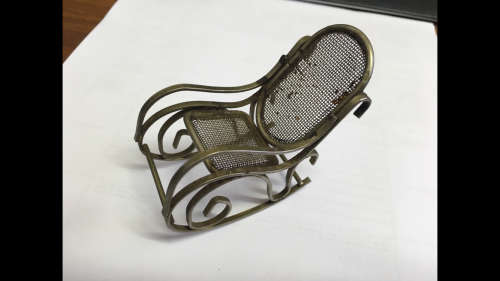 Vintage Miniature Ornamental Rocking Chair