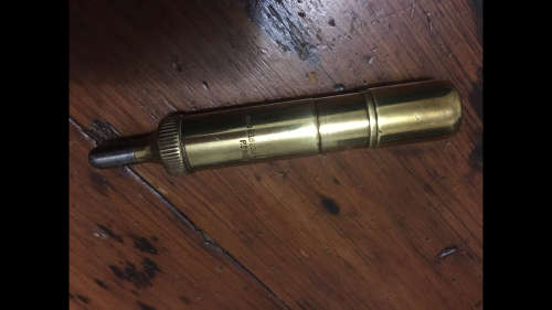 Vintage brass Pump action Tecalemit Grease Gun - London - Beautiful piece