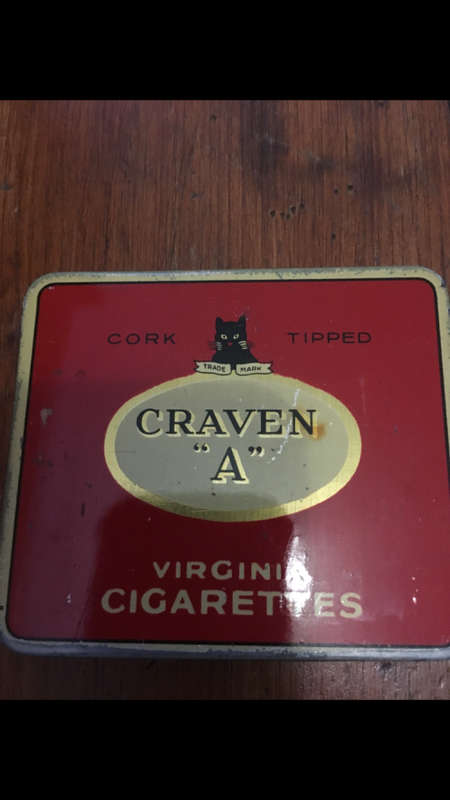 Vintage Craven A Cigarettes Tin