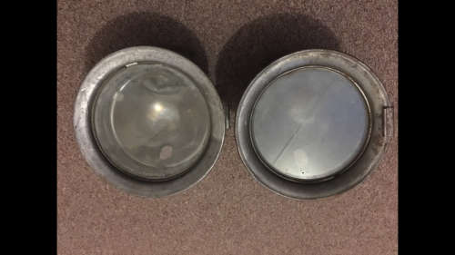2 x Light fittings for Carbide Minors lamp