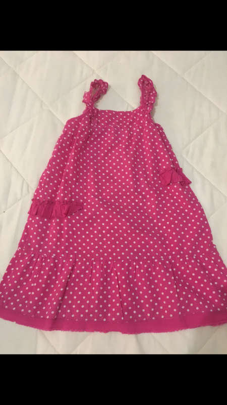 Beautiful Pink Dot Dress - Age 6-7 Years