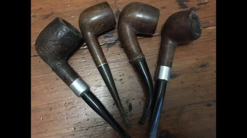 4 x Vintage Smoking Pipes