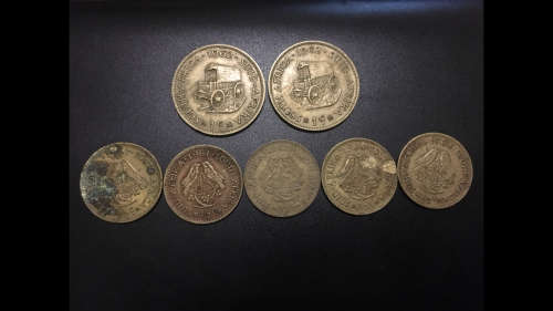 7 Coins - 1c and 1/2c