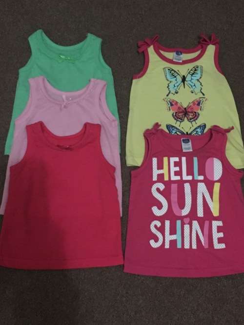5 x Baby Girl Tops - 3 - 6 months
