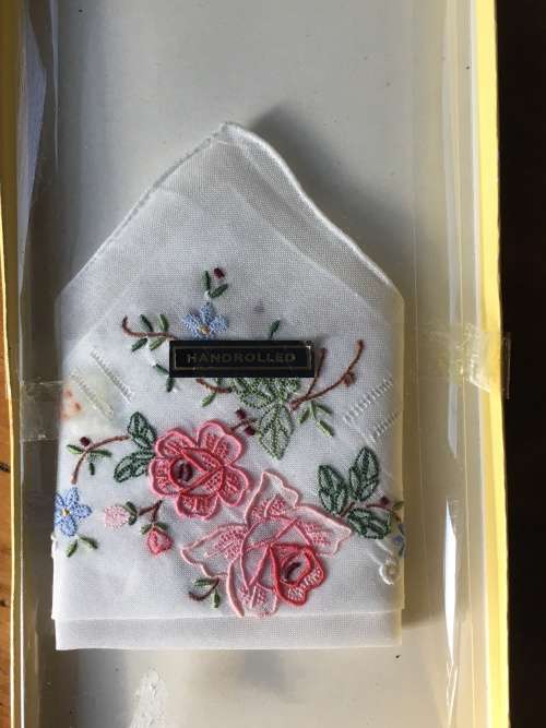 Beautiful Hand Embroidered Handkerchief