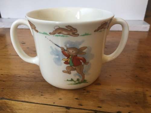 Beautiful Royal Doulton Bunnykins two handled mug