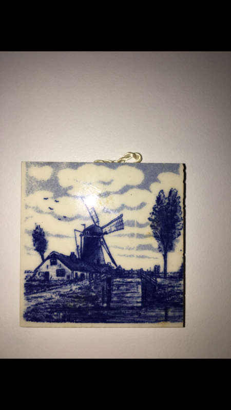 Delft Blue Hand Painted Tile - Holland