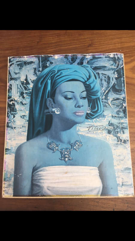 Tretchikoff print on hardboard