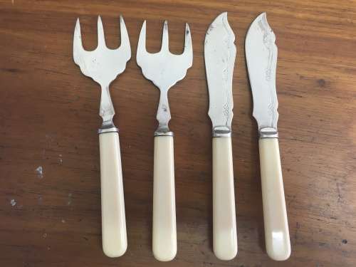 4 Piece B&H EPNS Knife and Fork - Beautiful!!!