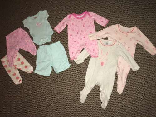 7 x Pieces of Newborn Baby Girl Clothing - Including Woolworths, Next, Bluezoo - See pictures