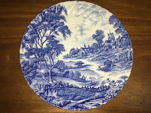 Ridgway Ironstone - Staffordshire England Plate - Meadowsweet - Diameter - 22cm