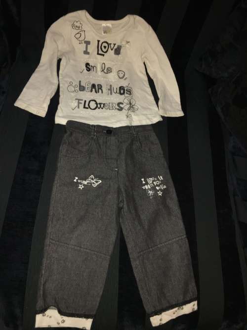 Beautiful Jean and Top set - Age 12 - 18 months - Edgars