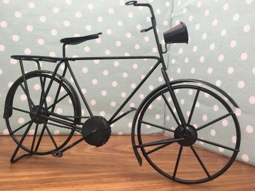 Black Metal Bicycle - Decorative piece