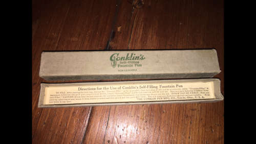 Conklins Self-Filling Fountain Pen Box Only