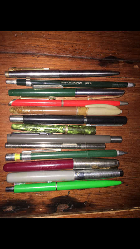13 x Vintage Pens and Pencils - For Repair, parts or restoration