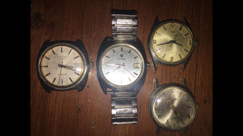 4 x Vintage Watches for repair or parts - Including Rotary, Tissot, Roamer