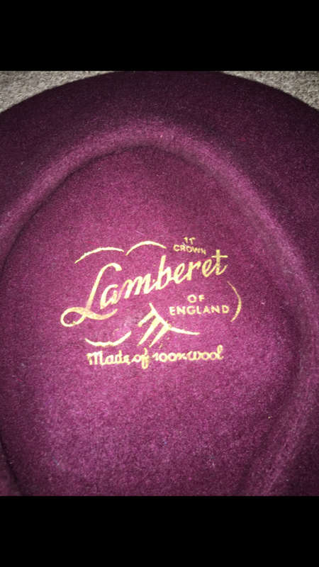 Lamberet of England - 100% Wool Beret - Maroon
