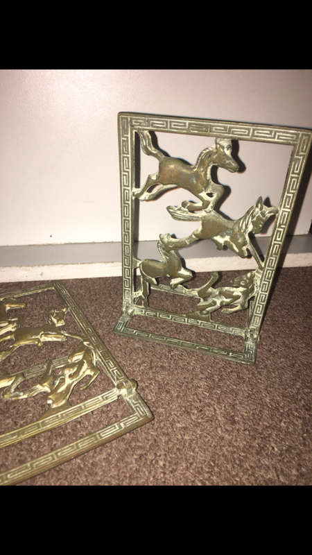 Brass Foldable Bookends